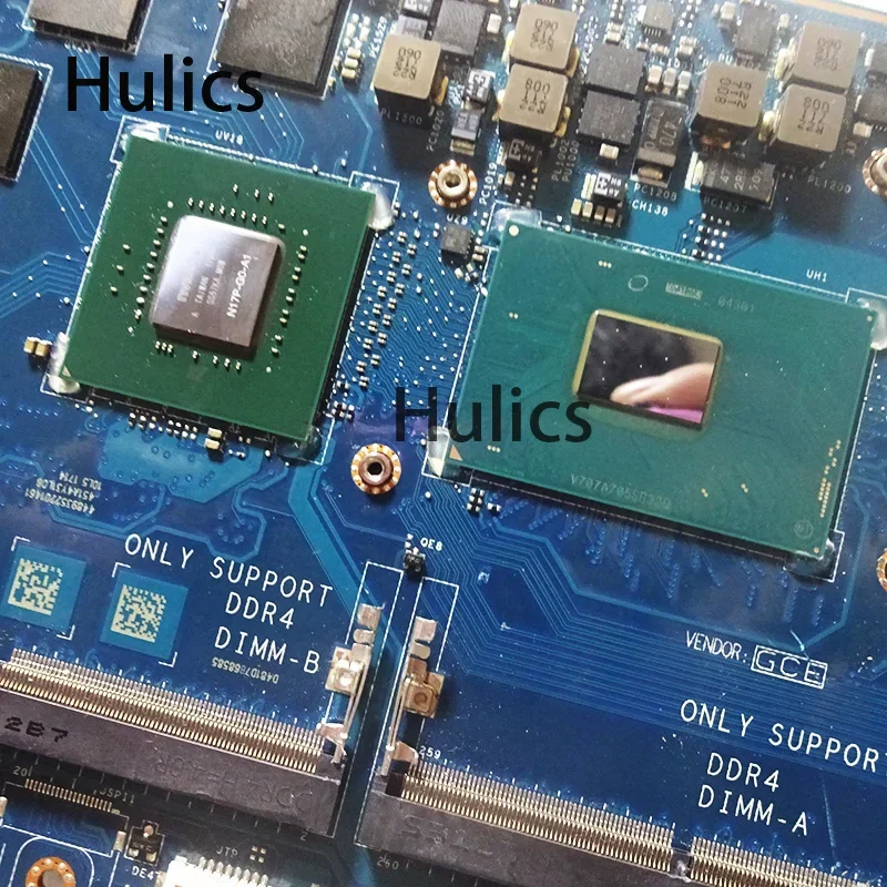 Hulics Used Laptop Motherboard FOR Dell XPS 15 9560 Mainboard CAM00/01 LA-E331P DP/N:0YH90J CN-0YH90J SR32Q I7-7700HQ Board