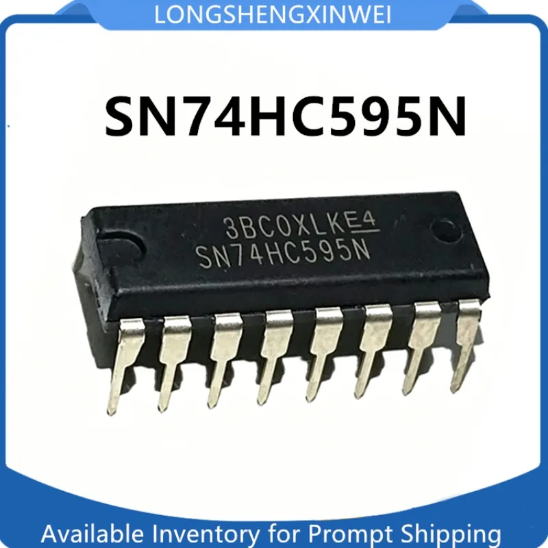 1PCS New Original SN74HC595N 74HC595N PDIP-16 Logic IC Shift Register Chip in Stock