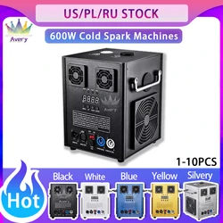 0 Tax 1-12Pcs/Lot 600W Cold Spark Machine DMX Fireworks Fountain Spark Stage Effect For Wedding Party Sparkler Special Equipment