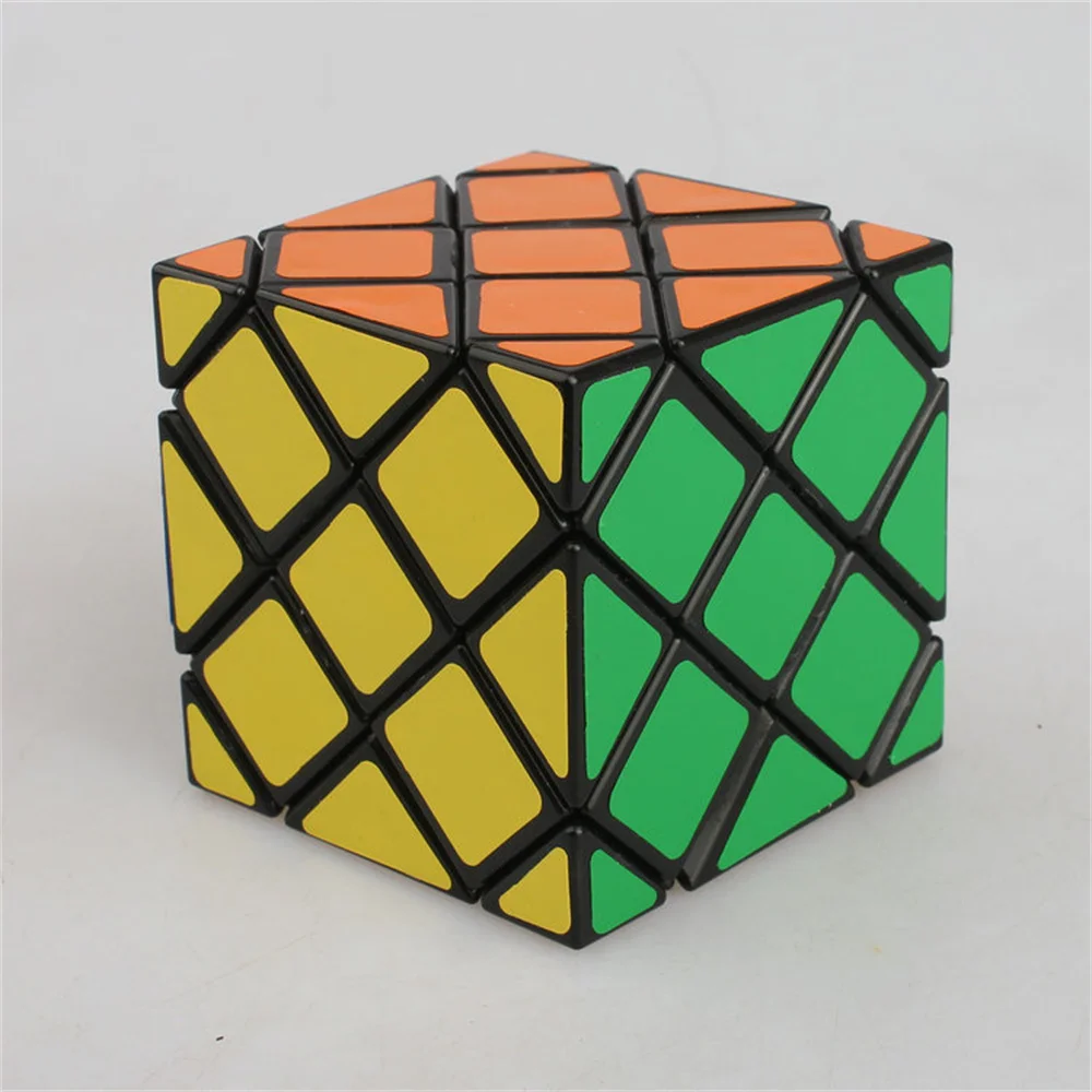 LanLan 8 Axis Hexahedron 6 Surface Twisty 4Layers Skewbed Magic Cube Speed Puzzle Antistress Toys For Children Cubo Magico Gift