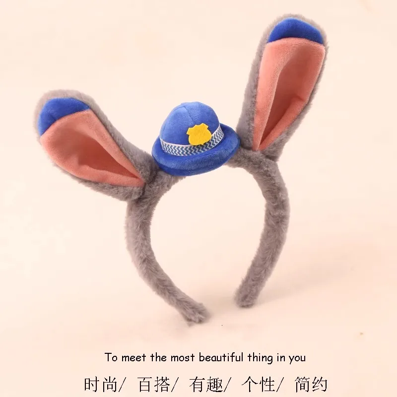 

For Judi Nick Headband Hair Hoop Sequin Mesh Zootopia series Party Headwear Birthday Christmas Present