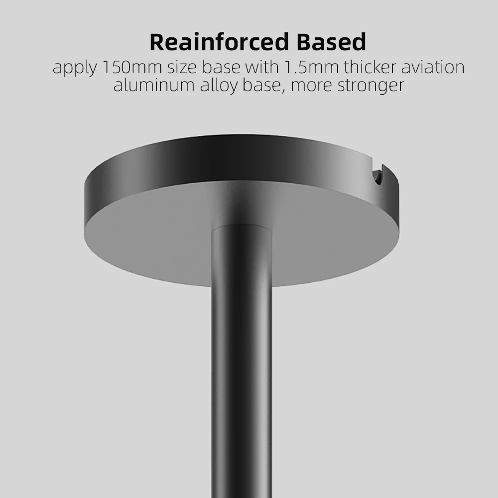 دعامة تثبيت لجهاز العرض شديدة التحمل 6 كجم من Yinzam، سقف فولاذي قابل للتعديل الارتفاع ومثبت على الحائط للمسرح المنزلي/المكتب