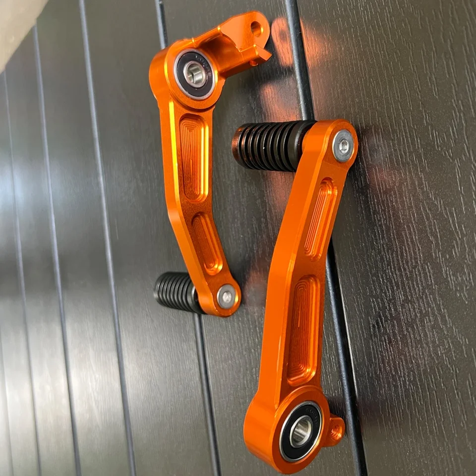 Leve Frizione E Freno Regolabili Per KTM RC E Duke – Alluminio 6061, Colore Arancione, Con Paramani Moto