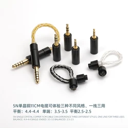 5nocc single crystal copper gold plated silver to record wire lug feeder line can be replaced by 4.4-4.4 3.5-3.5 2.5-2.5 2.5-4.4