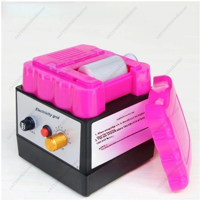 220V Electric Leather Edge Dyeing Machine, Oil Edging Tool for Wallet Belt Leather Craft Maintenance