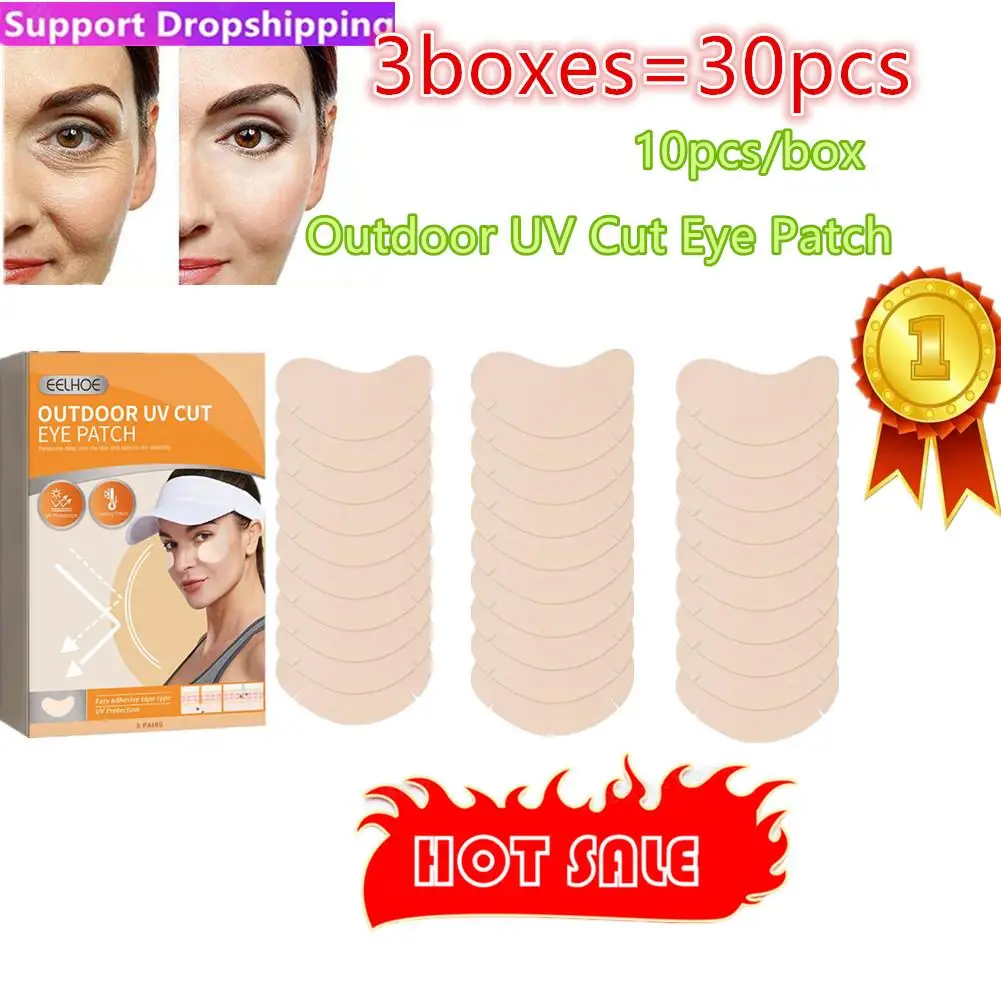 

3x Facial Sun Protection Patch Sunblock Patch Eye Mask Anti Sun Protective UV Protection Mask Spot Remover Moisturizing Eye Pad