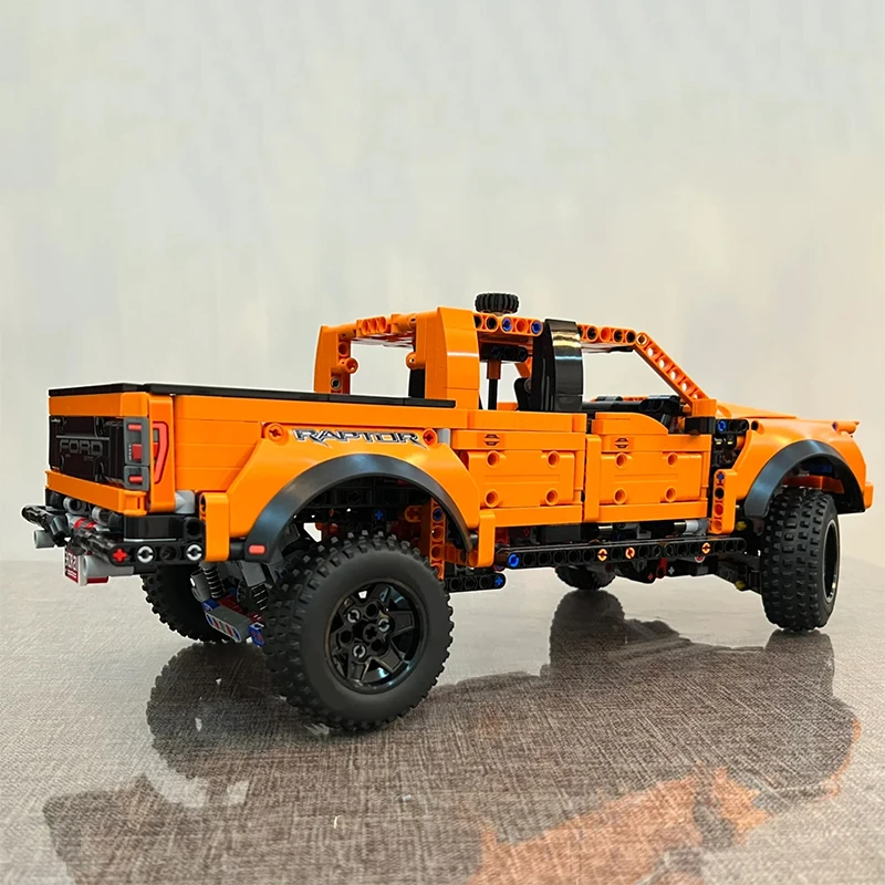 Technical Ford F150 Raptor Truck Car Building Blocks Pick Up Racing Sports Car Assemble Brick Vehicle Toy Gift For Kid Boy Adult