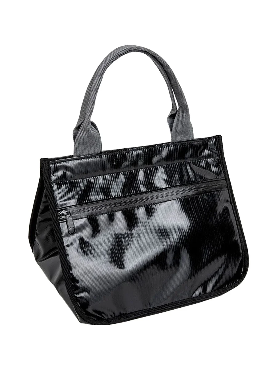 

Портативная термосумка LucaAlberto American Sle для ланча, водонепроницаемая, из ПУ, с ручкой, винтажная черная, для всех