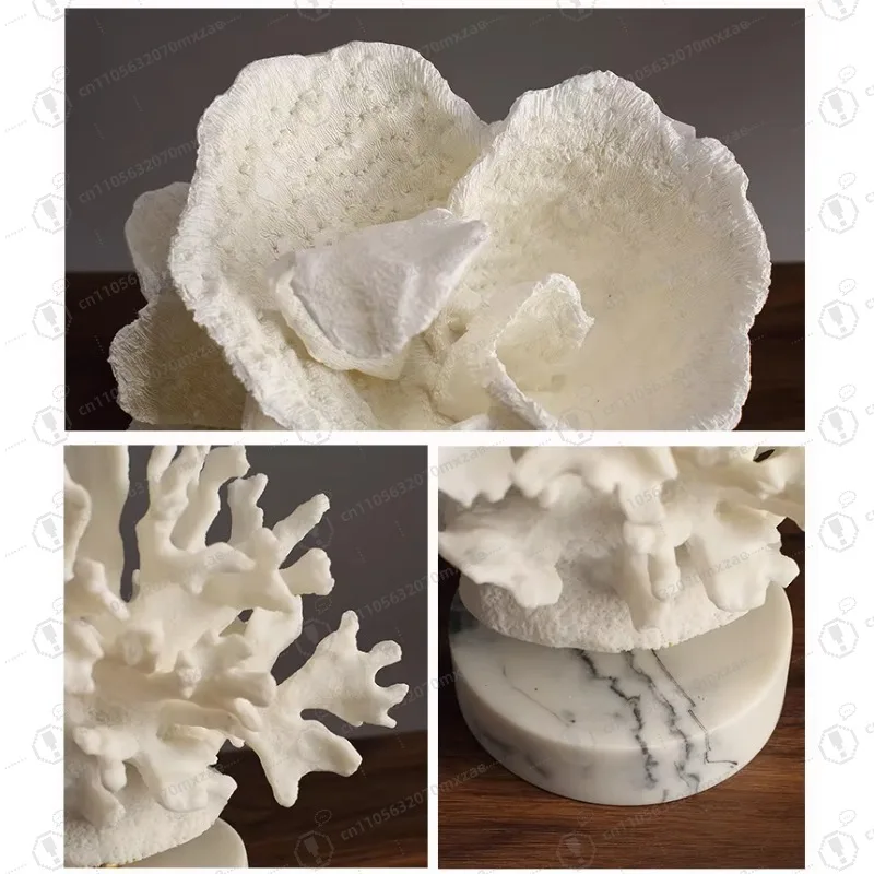 Simple and not monotonous! Nordic style simulation coral handicrafts, bedroom decoration instantly has texture