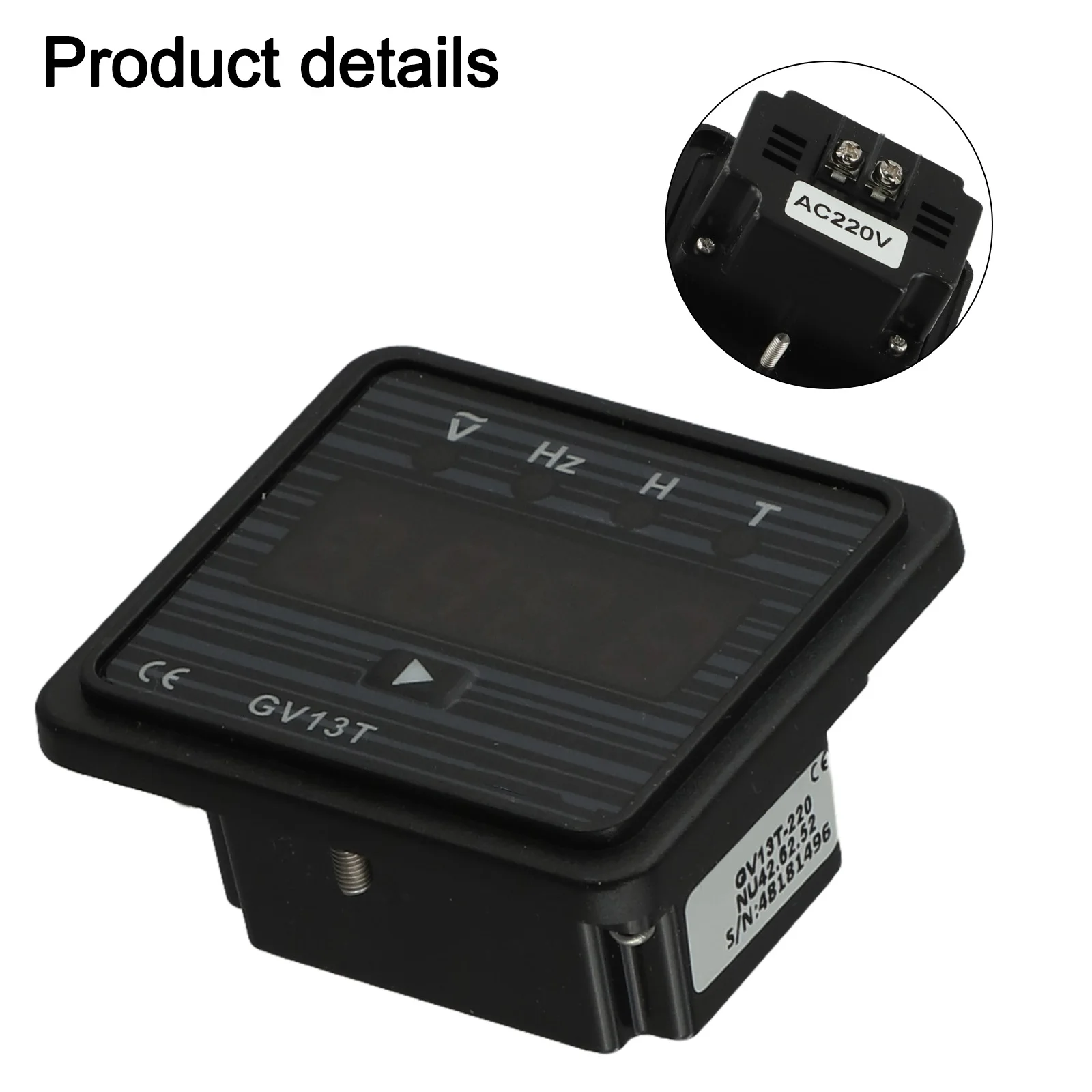 AC Display Meter Voltage Frequency Gauge Generator Monitoring Power Consumption 1W Operating Temperature -20 To 75