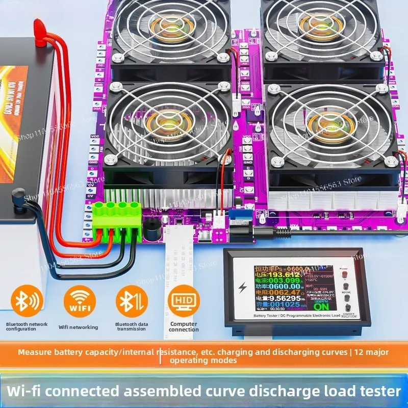 DC Adjustable Constant Current Discharge Load Device Power Battery Internal Resistance Capacity Tester