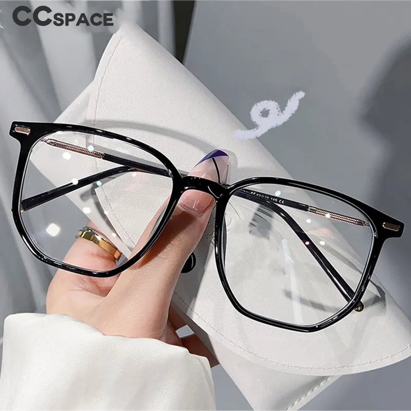 55433 Large Frame Transparent Finished Myopia Glasses Anti Blue Glasses Frames Women Optical Fashion Computer Eyeglasses