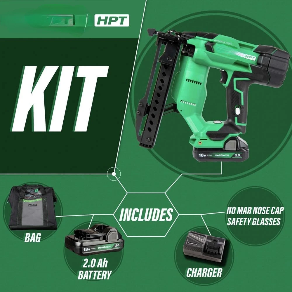 HPT MultiVolt, 18V™Runner Ga Narrow Crown, Kit de ler électronique sans fil, Accepte 1/4 pouces, 1/2 pouces, 1-1/2 pouces, 1/4 pouces