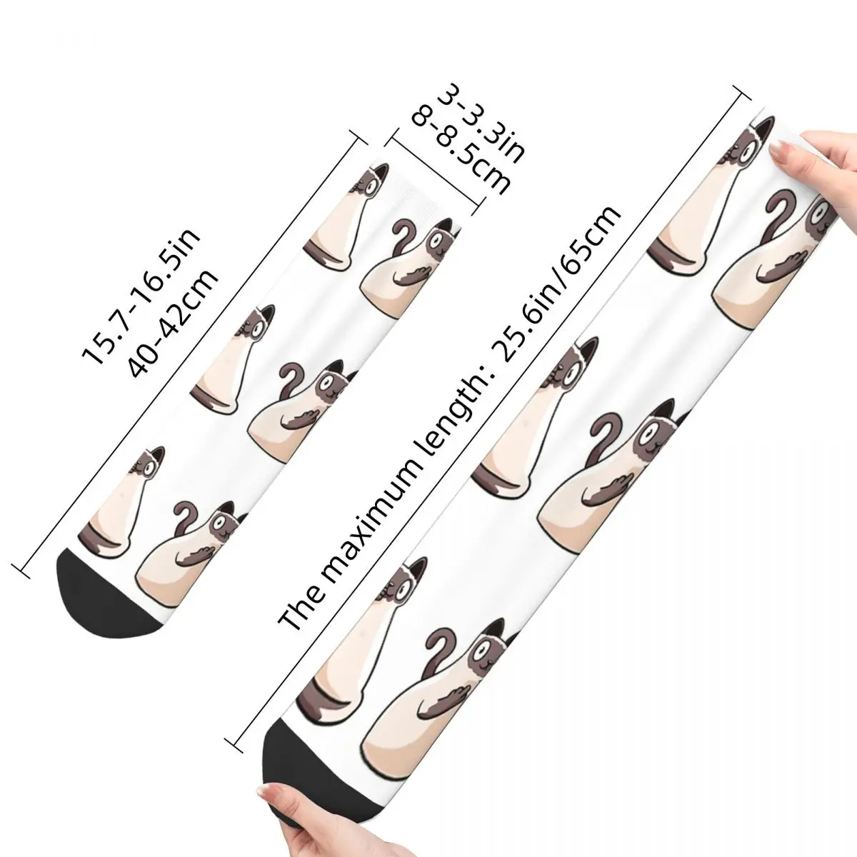 Gossip Siamese Socks Gym 3D Print Boy Girls Mid-calf Sock image 5