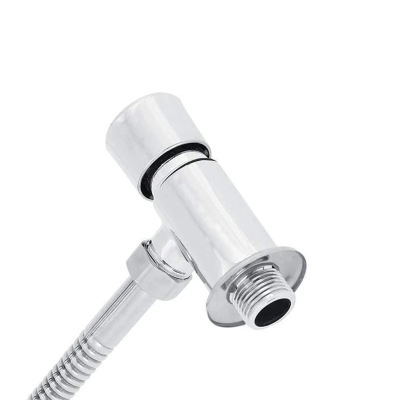  Zinc Alloy Toilets Urinal Flush Valves Manual Hand Pressure Tool Manual Pressure Flush Washer Water Saving Design