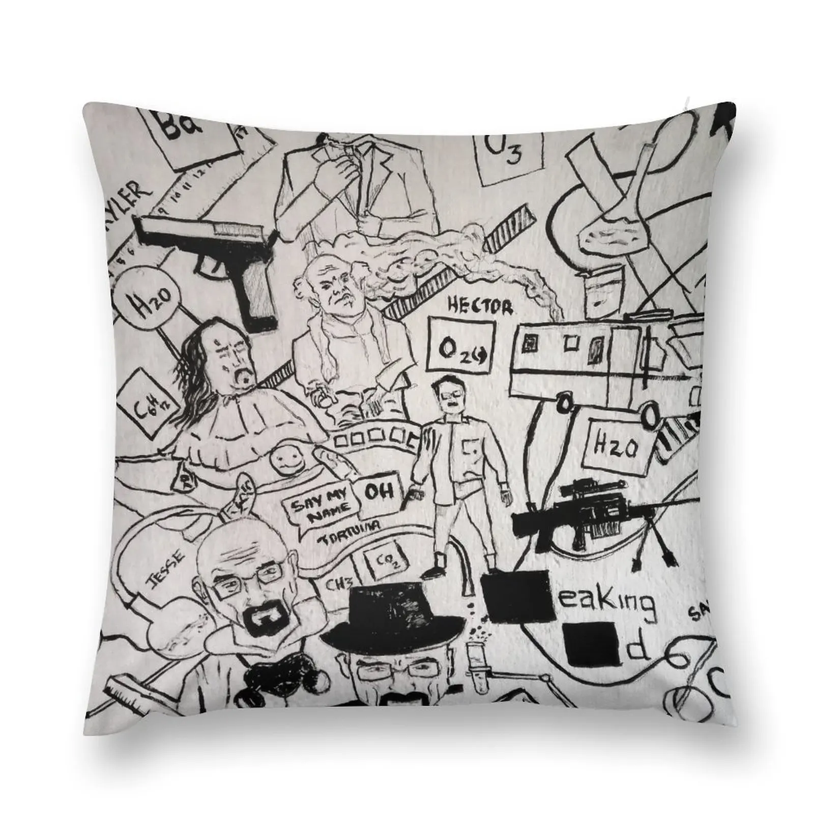 

Breaking bad doodle Throw Pillow christmas pillow case Sofa Decorative Covers Sitting Cushion pillow