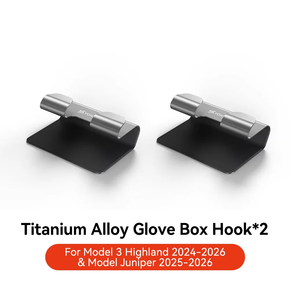 YZ Voor Tesla Model 3 Y Highland Juniper 2025 Handschoenenkastje Haak Opslag Hanger Co-piloot Gesp Interieur Modificatie accessoires