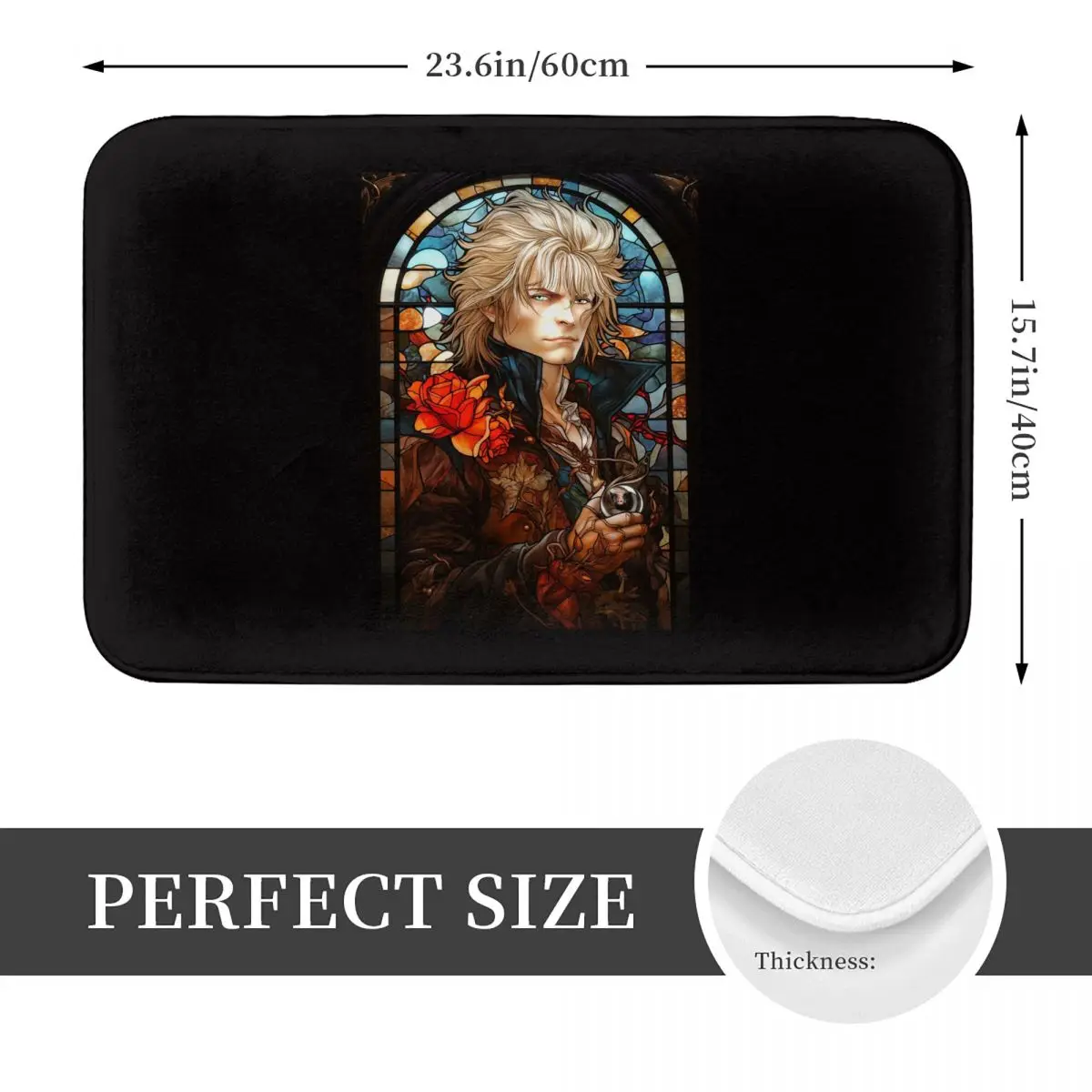 Jareth The King Of Goblins Falling In The Labyrinth Doormat Kitchen Entrance Home Floor Mat Anti-slip Carpet Rug for Bedroom Mat