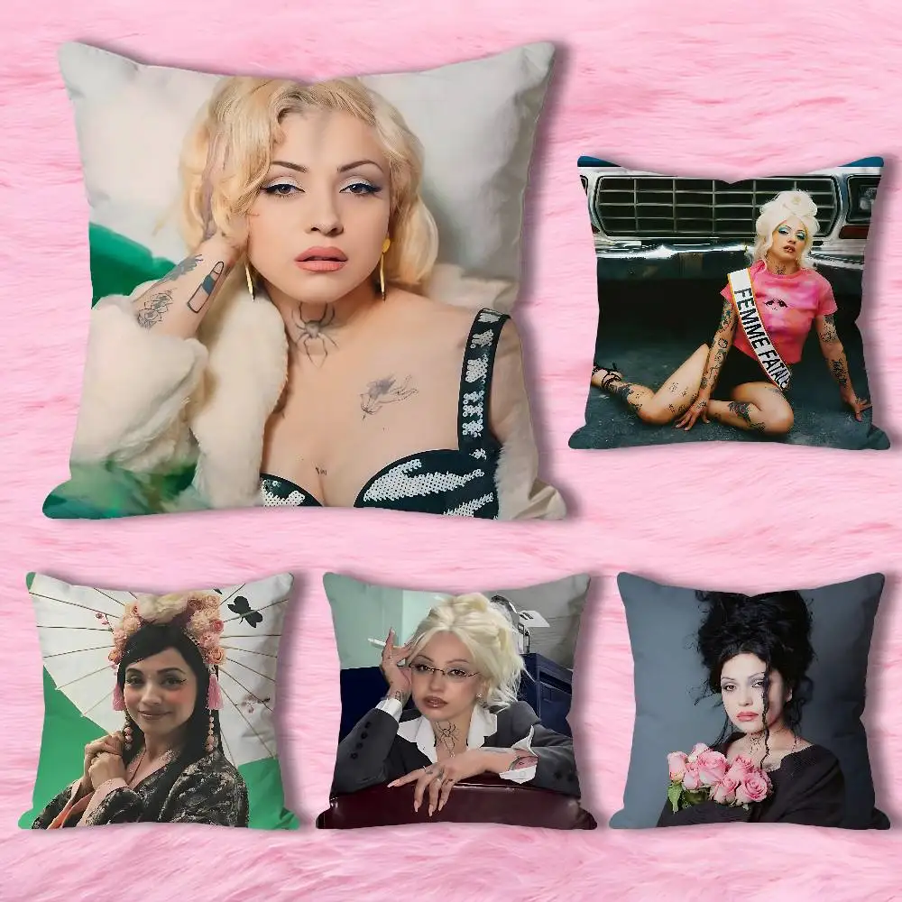 

M-Mon L-Lafertes FEMME FATALE Various Sizes Square Pillow Case For Car Home Bedchamber Decor Custom Valentine gift