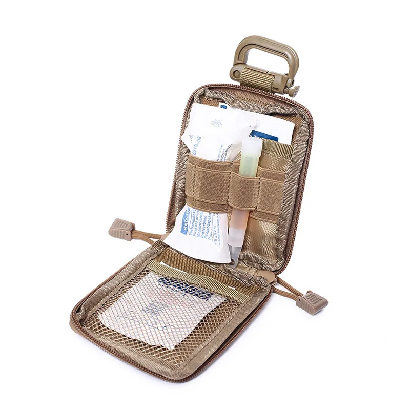 Outdoor Portable Medical Storage Bag Mini First Aid Kit Military Tactical Waist Pack Multifunctional Emergency Tool Pouch