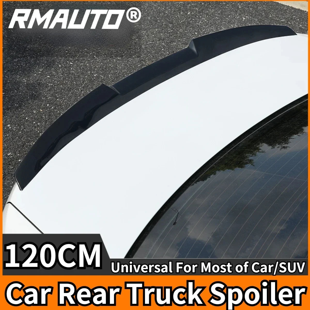 Универсальный Задний спойлер 120 см, задний спойлер для грузовика из углеродного волокна, спойлер Aleron для BMW, Tesla, Audi, Benz, VW, комплект для тела