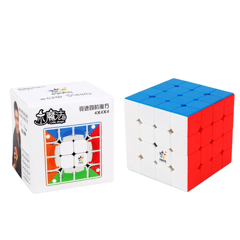 YuXin Little Magic 4X4 Cubo magnético de velocidad juguetes profesionales Fidget Cubo mágico rompecabezas juguete para niños Cubo 4X4