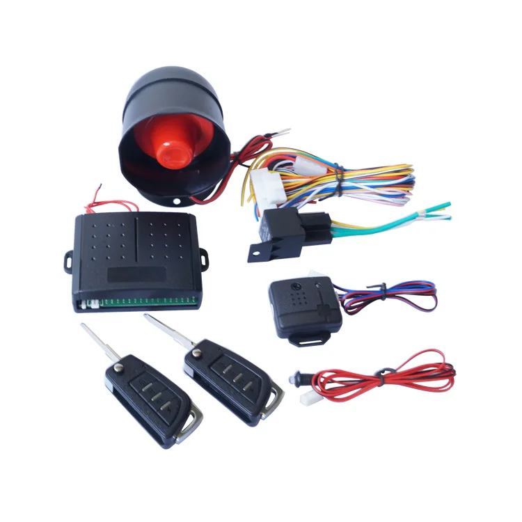 1-Way Car Alarm Protection Security System with 2 Remote Control Car anti-theft alarm system