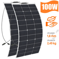 EASUN POWER 18V 100W Flexible Solar Panels Waterproof Monocrystalline Solar Camping Panel RV Home Charge 12V in Poland