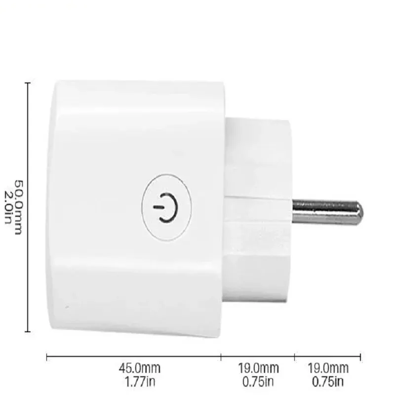 EWelink WiFi Smart Socket,16A/20A EU Smart Plug,With Power Monitoring Timing Function,Via Alexa Google Home Yandex Voice Control