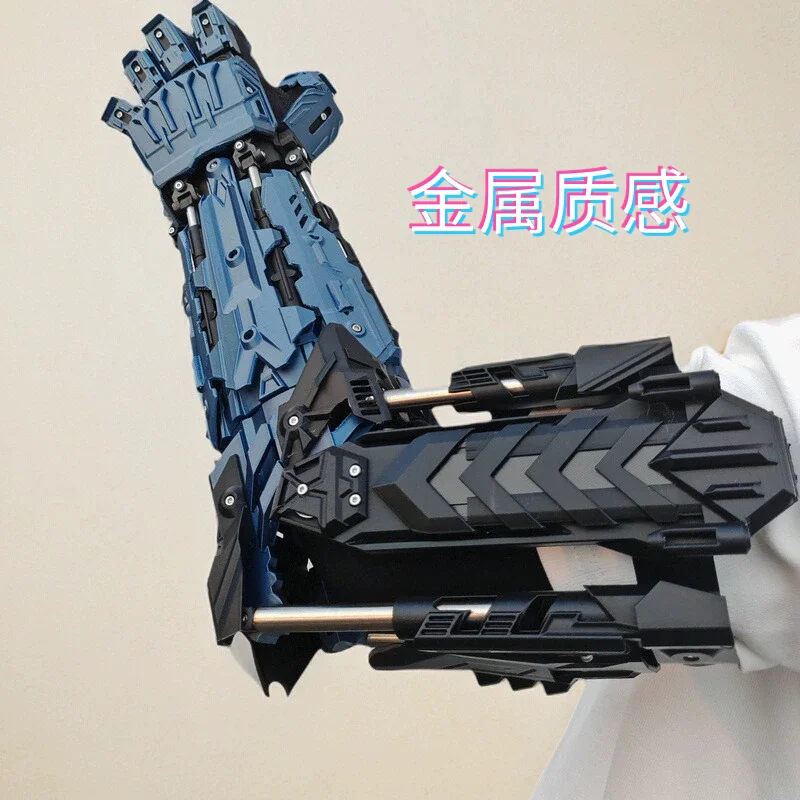 Wearable mecha arm cyberpunk tactical gloves cool cos props function wind