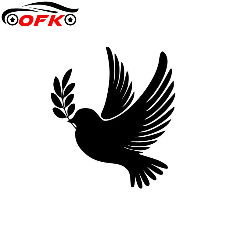 

Car Sticker Dove World Peace Classic Decal Fashion Window Decoration PVC Waterproof Sunscreen