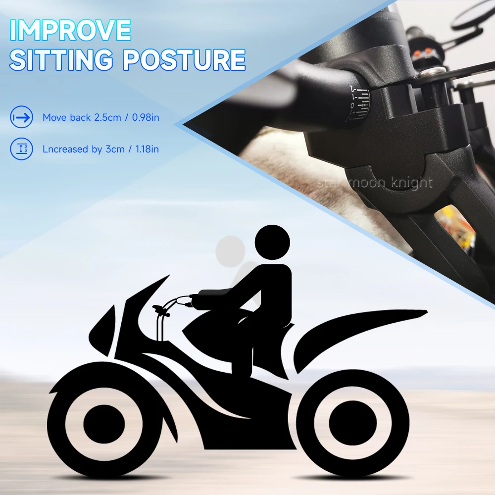 For Voge CU525 CU 525 Handlebar Riser Clamp Adapter Handle Bar Height Lift Mount Motorcycle Accessories