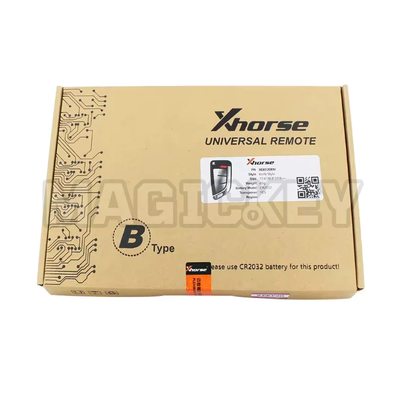 1 peça xhorse xekf20en vvdi super remoto com chip xt27a xt27a66 funciona para vvdi2/vvvdi mini ferramenta chave/ferramenta chave vvdi max