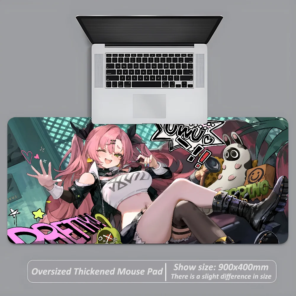 Game Zenless Zone Zero Nicole Demara Mousepad ZZZ Anti-Slip Mouse Pad Stitched Edges Mat Desk Laptop Gaming​ Keyboard Pad XXL