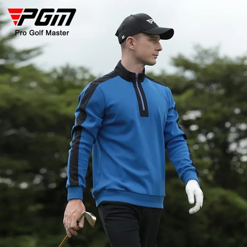 

PGM Golf Men's Sweater Autumn and Winter Knitwear Sports Windproof Warm Long Sleeved T-shirt Golf Wear for Men Clothing YF631