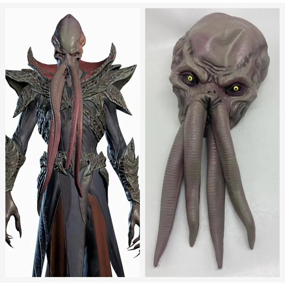 Cosplay Baldur 'S Gate 3 Illithid Masker Halloween Mindflayer Octopus Monster Rekwisieten Cosplay Kostuum