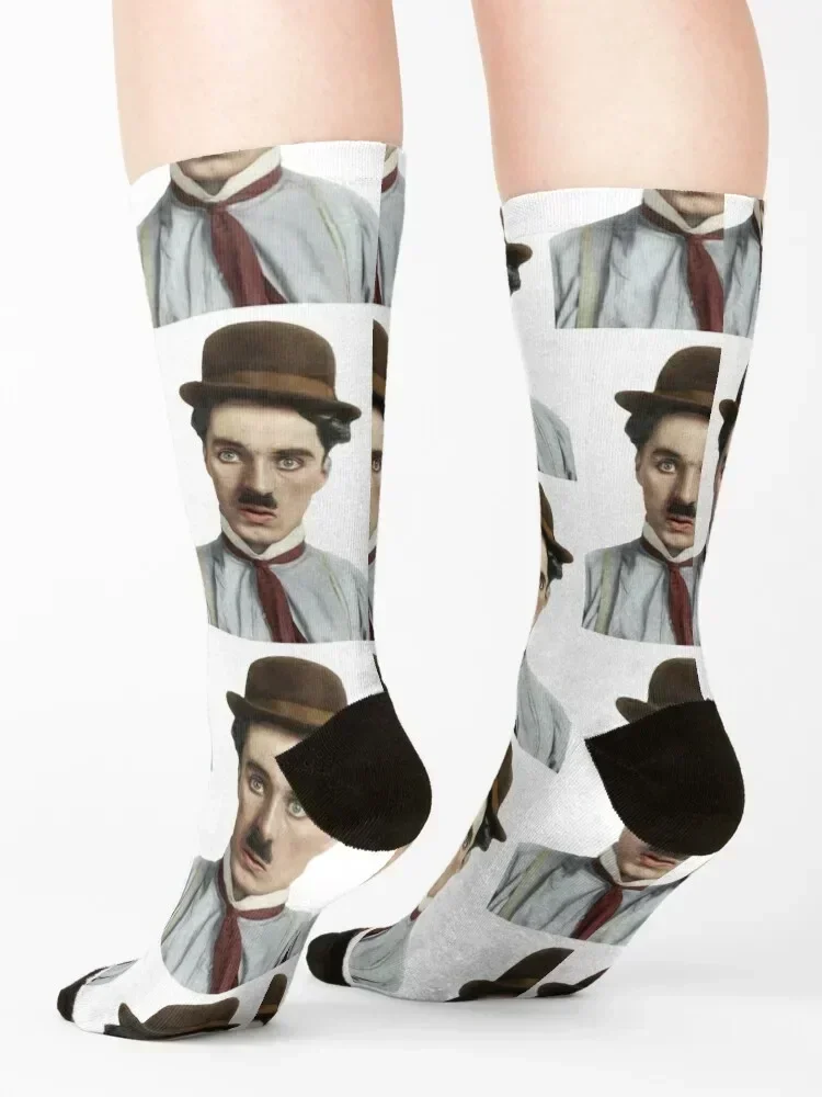 The Great Charles Chaplin Socks anti slip football Novelties Children's heated Socks Men's Women's