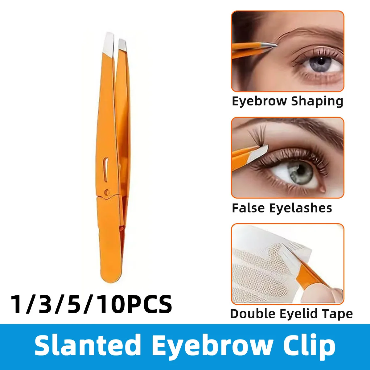 Oblique Eyebrow Clip Precision And Durable Stainless Steel Tweezers Beard Pulling And Eyebrow Trimming Tools Beauty Essentials
