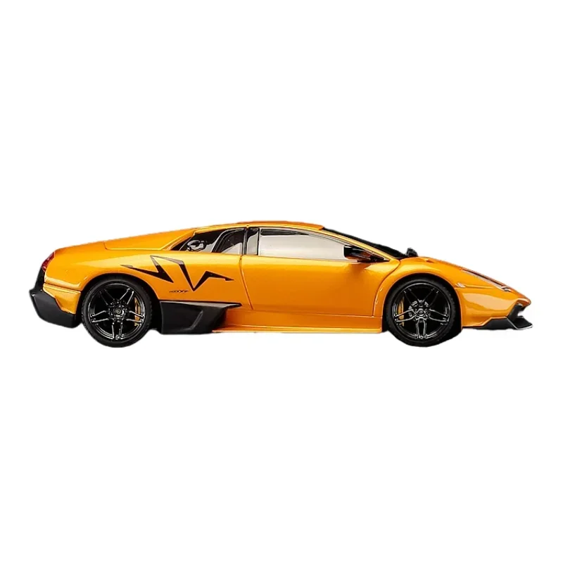 Lamborghini-modelo de coche estático de simulación de aleación de LP670-4, colección de juguetes decorativos para niños, regalos de vacaciones para niños, 1:43