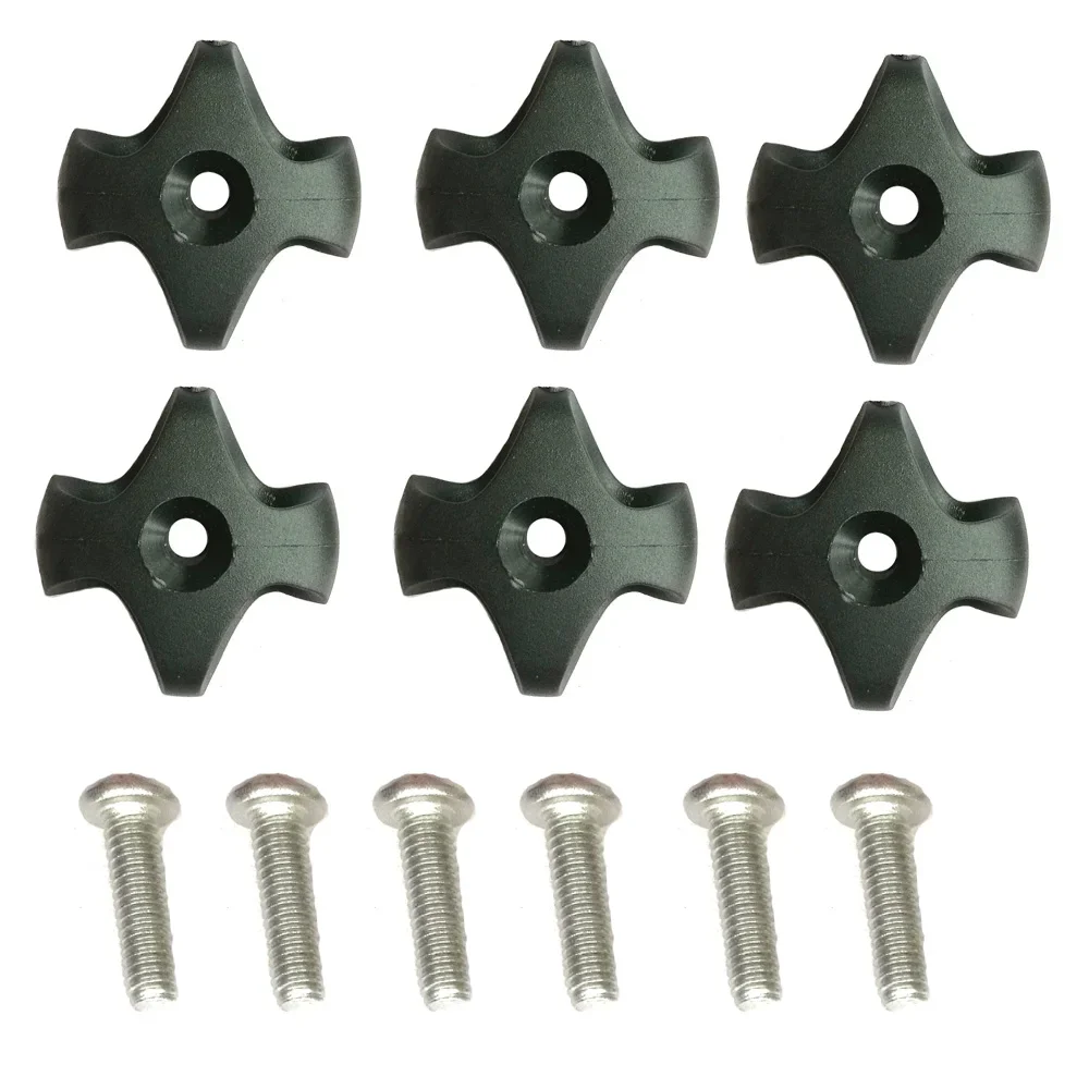 6Pcs Nylon Canoe Kayak Deck Line Guide with Screw Rowing Boat Dinghy Star Deck Fitting