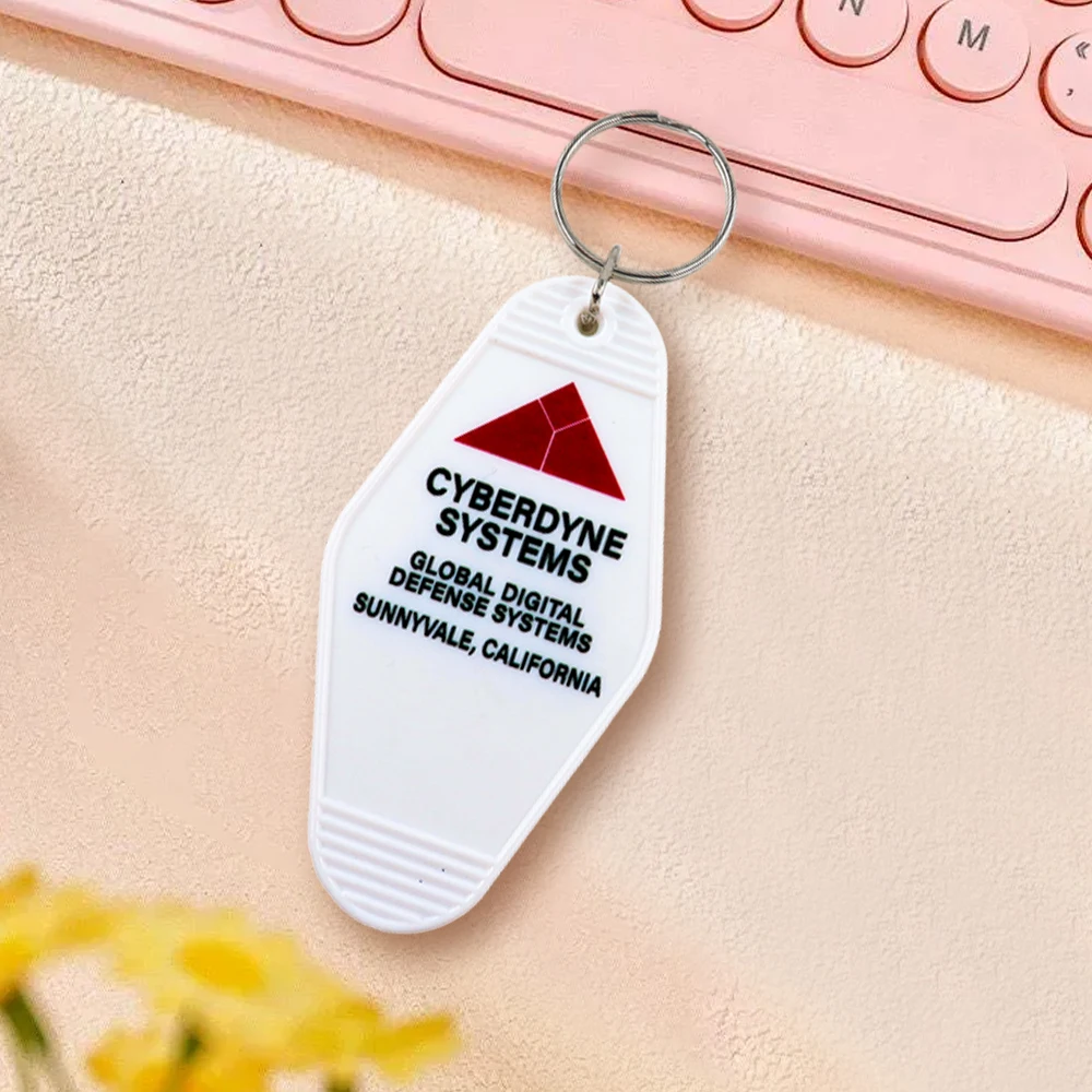 Cybeerdyne Global Defence T-1000 المفاتيح Sunnyvale كاليفورنيا كيرينغ الخيال العلمي فيلم مستوحاة موتيل مفتاح العلامة الملحقات المجموعة