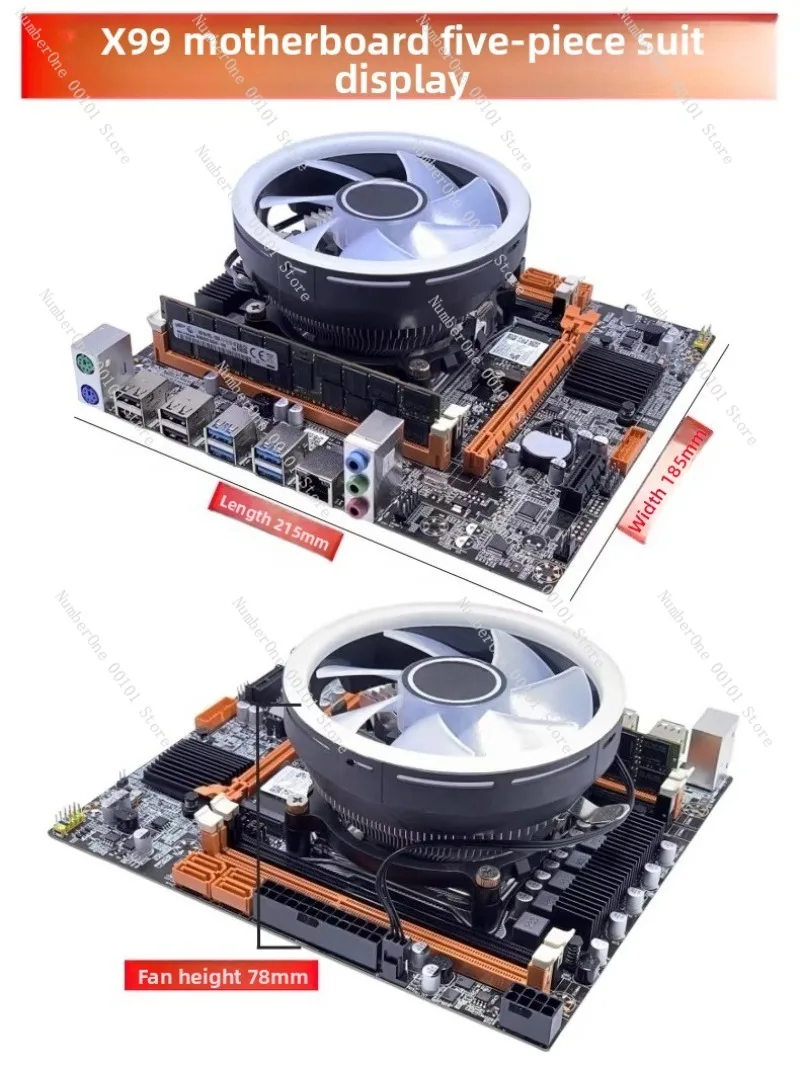 X99 Computer Motherboard CPU RAM Kit i7 i9 Level Desktop Accessories