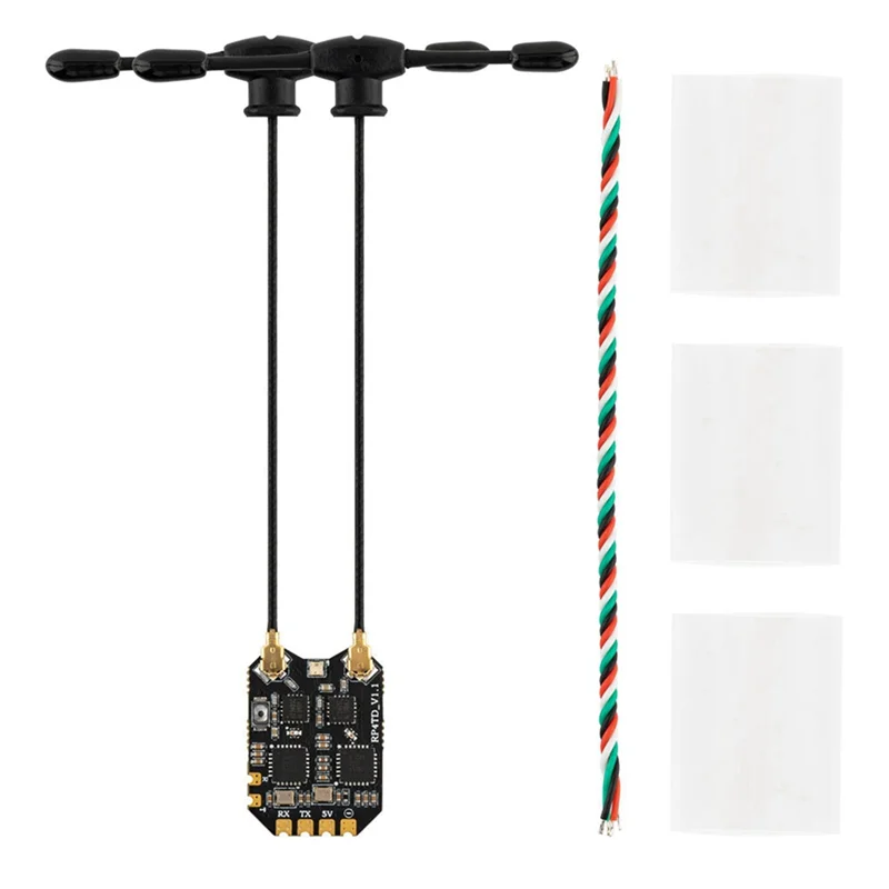 PHILE-RP4TD ELRS 2.4G Receptor de Diversidade Fpv Antena Dupla Receptor de Navegação Remota Receptor Modelo Uav