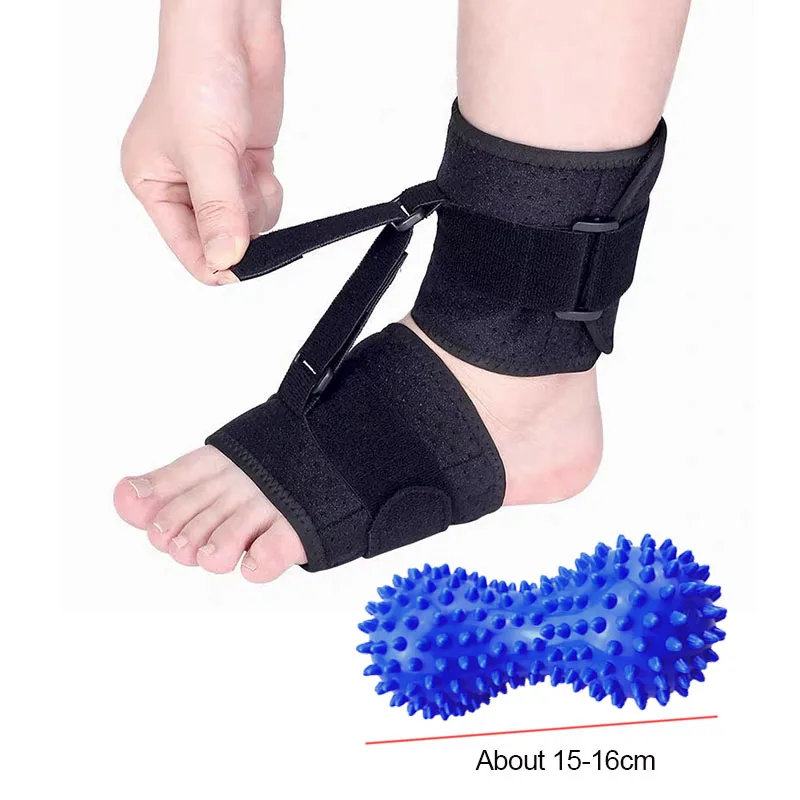 Adjustable Drop Foot Brace for Walking with Shoes Ankle Support Splint for Plantar Fasciitis, Peroneal Achilles Tendon, Stroke