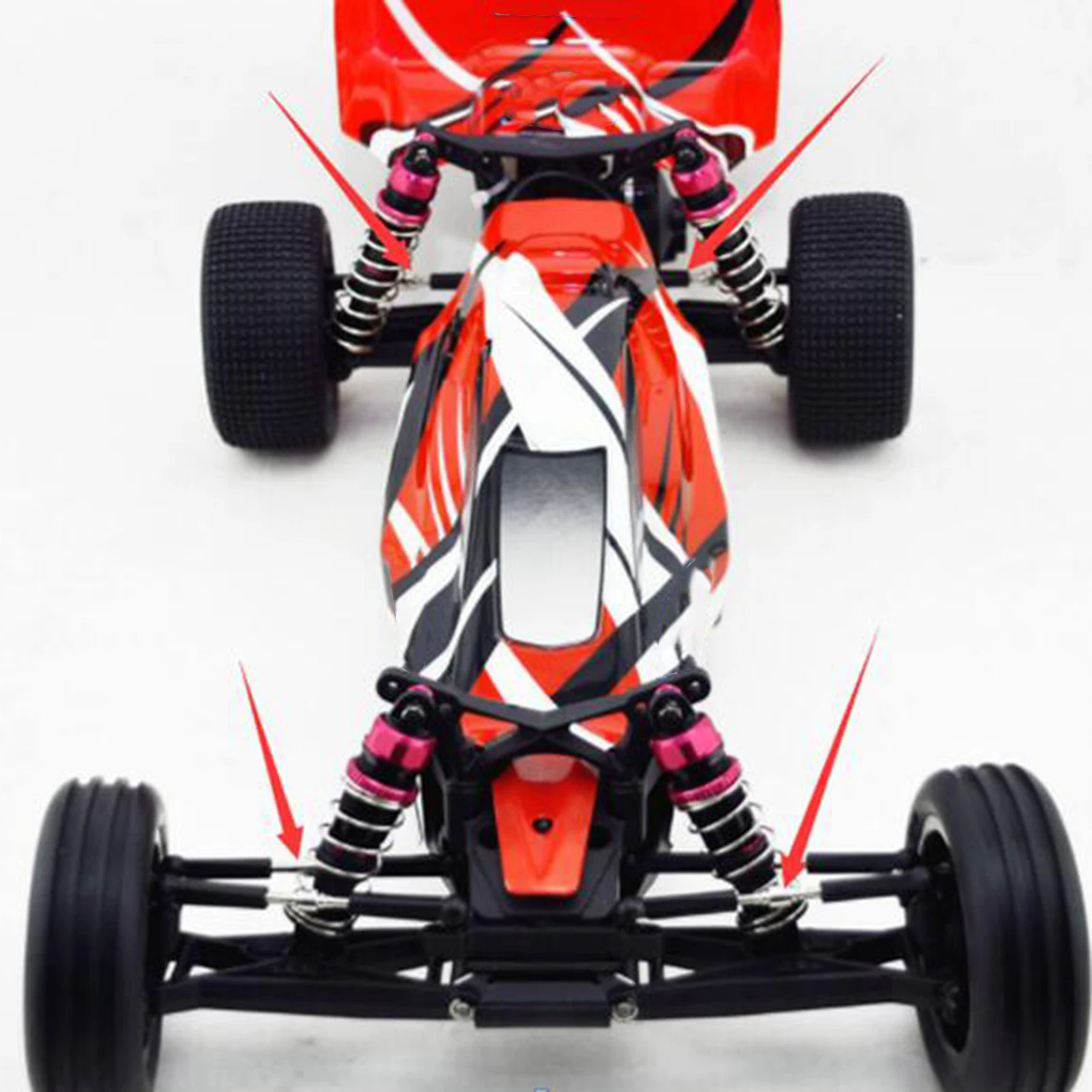 

4pcs / Set Upgraded RC Car Tie Rod s Tensioner for ZD HPI 1: 8 Scale Car Truck Buggy Crawler