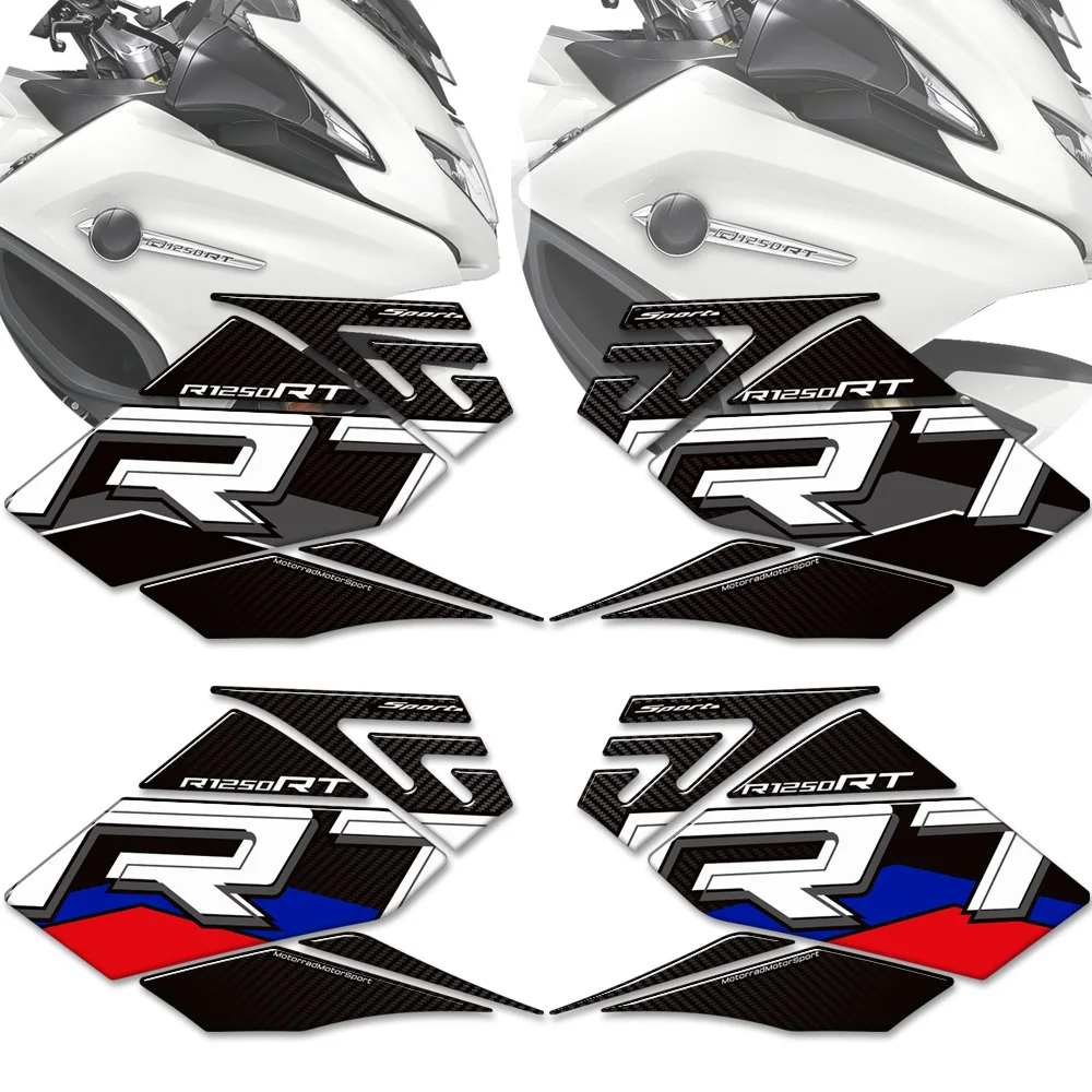 Motorcycle Protector Tank Knee Pad Grips Gas Fuel Oil 3D Stickers Decals For BMW R1250RT R 1250 RT R1250 2021 - 2025