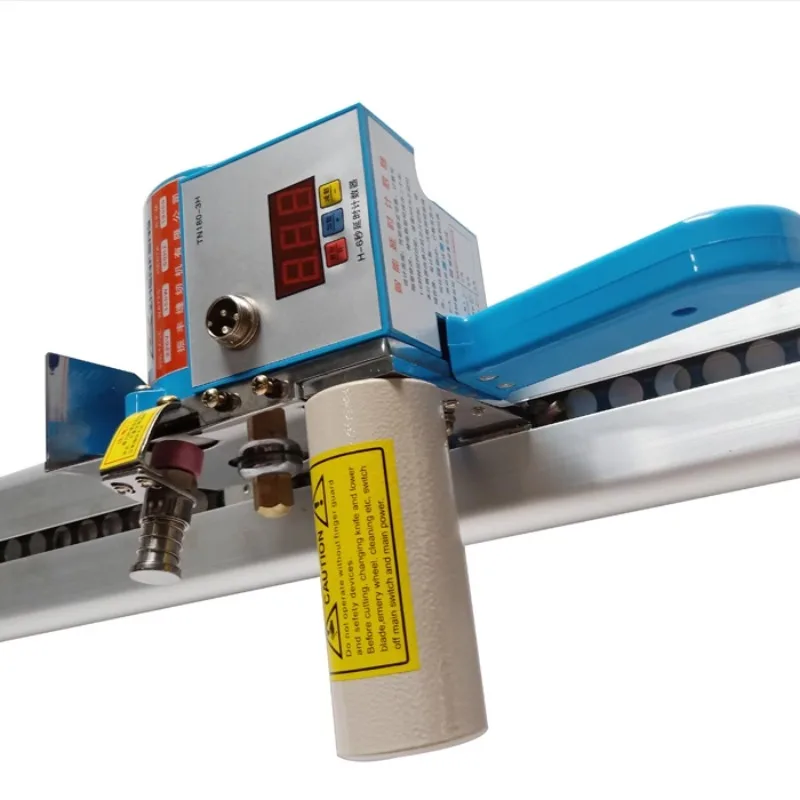 LCD Display Cloth Breaker Cutting Machine Circular Knife Cutting Machine Cloth Saving Machine Including Guide Rail