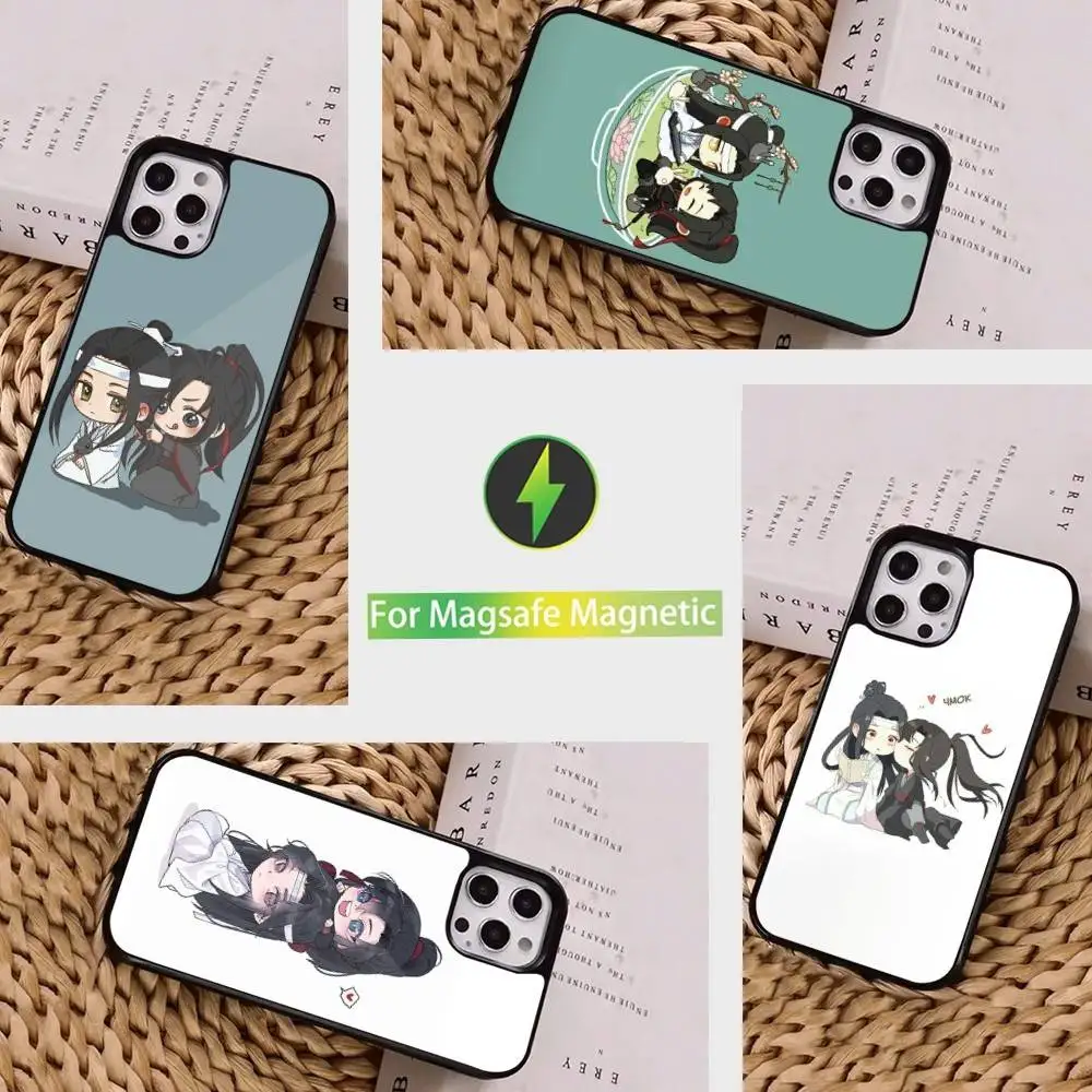 

Hot Mo-Dao Zu-Shi Cartoon Phone Case For iPhone 16,15,14,13,12,11,Pro,Max,Plus,Mini, Magsafe,Magnetic Wireless Charging Case