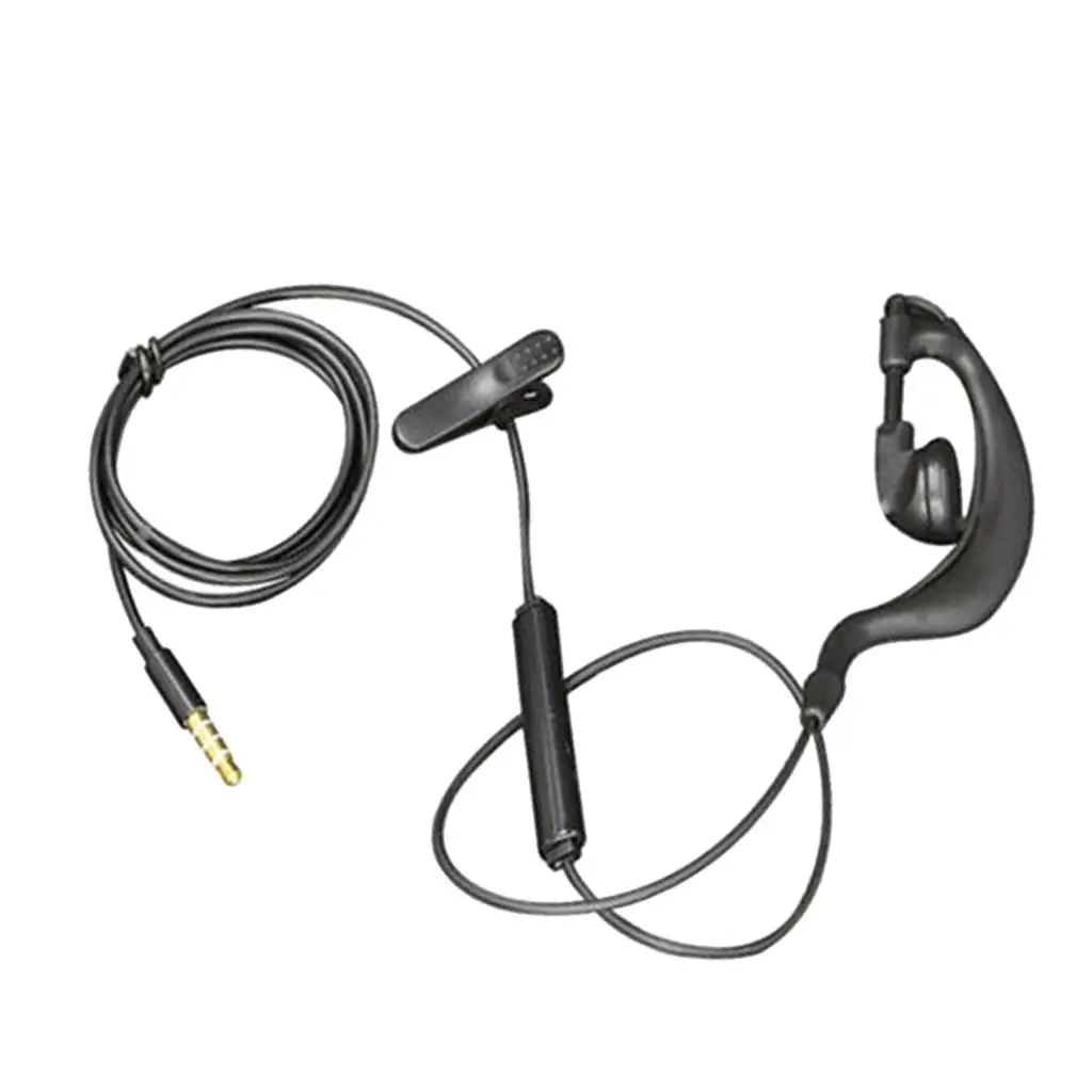 Одиночные наушники 3,5 мм с микрофоном и регулятором громкости для