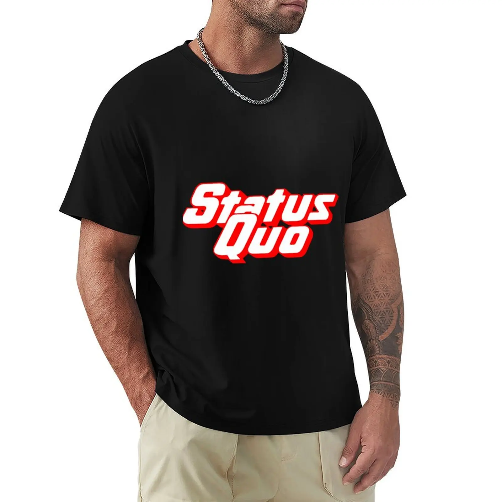 

Status quo T-Shirt Aesthetic clothing customs vintage clothes funny t shirts for men